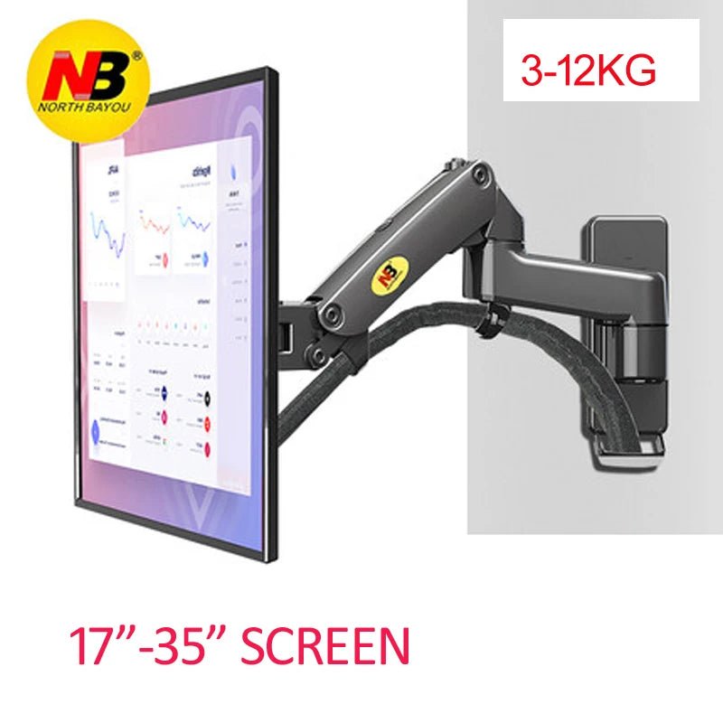 Bras articulé écran PC 17–35″ – NB F150, réglable et inclinable