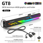 COOLMOON Customized Video Card Stand PC Accessory Kit with ARGB Horizontal GPU Holder Desktop PC Case Cooling DIY Accessories - bys-store-2808647-281648