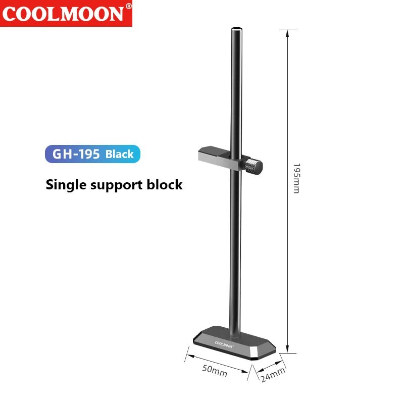 COOLMOON Customized Video Card Stand PC Accessory Kit with ARGB Horizontal GPU Holder Desktop PC Case Cooling DIY Accessories - bys-store-2808647-281648