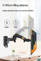 NB F150 Aluminum Gas Spring 3-12kg 100x100 75x75 17'-35' TV Monitor Wall Mount Screen Air Press Wall Bracket Holder Tilt Swivel - bys-store-2808647-281648