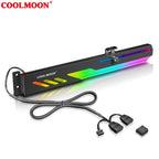 COOLMOON Customized Video Card Stand PC Accessory Kit with ARGB Horizontal GPU Holder Desktop PC Case Cooling DIY Accessories - bys-store-2808647-281648